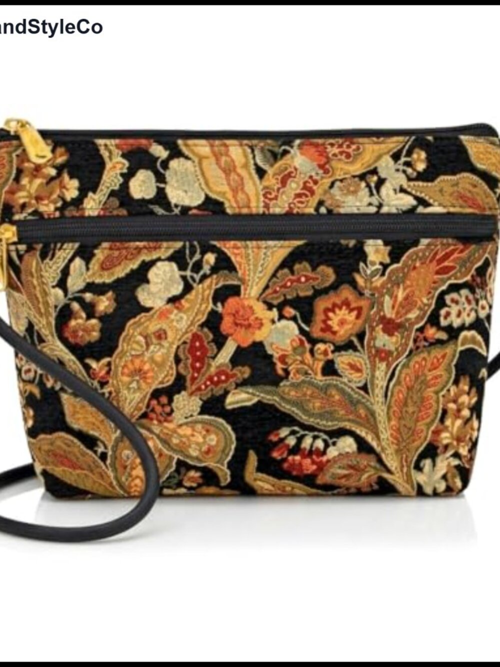 Handmade Tapestry Crossbody Purse with Adjustable Cord